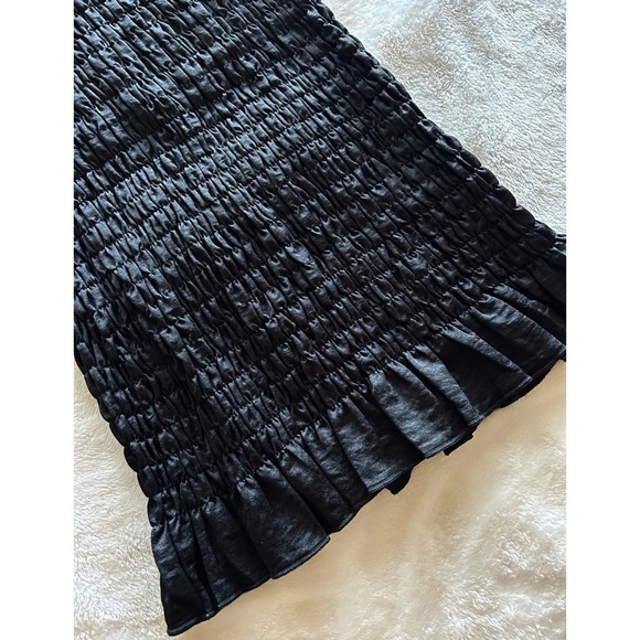 Outrageous Fortune shirred black midi dress - Picture 7 of 8